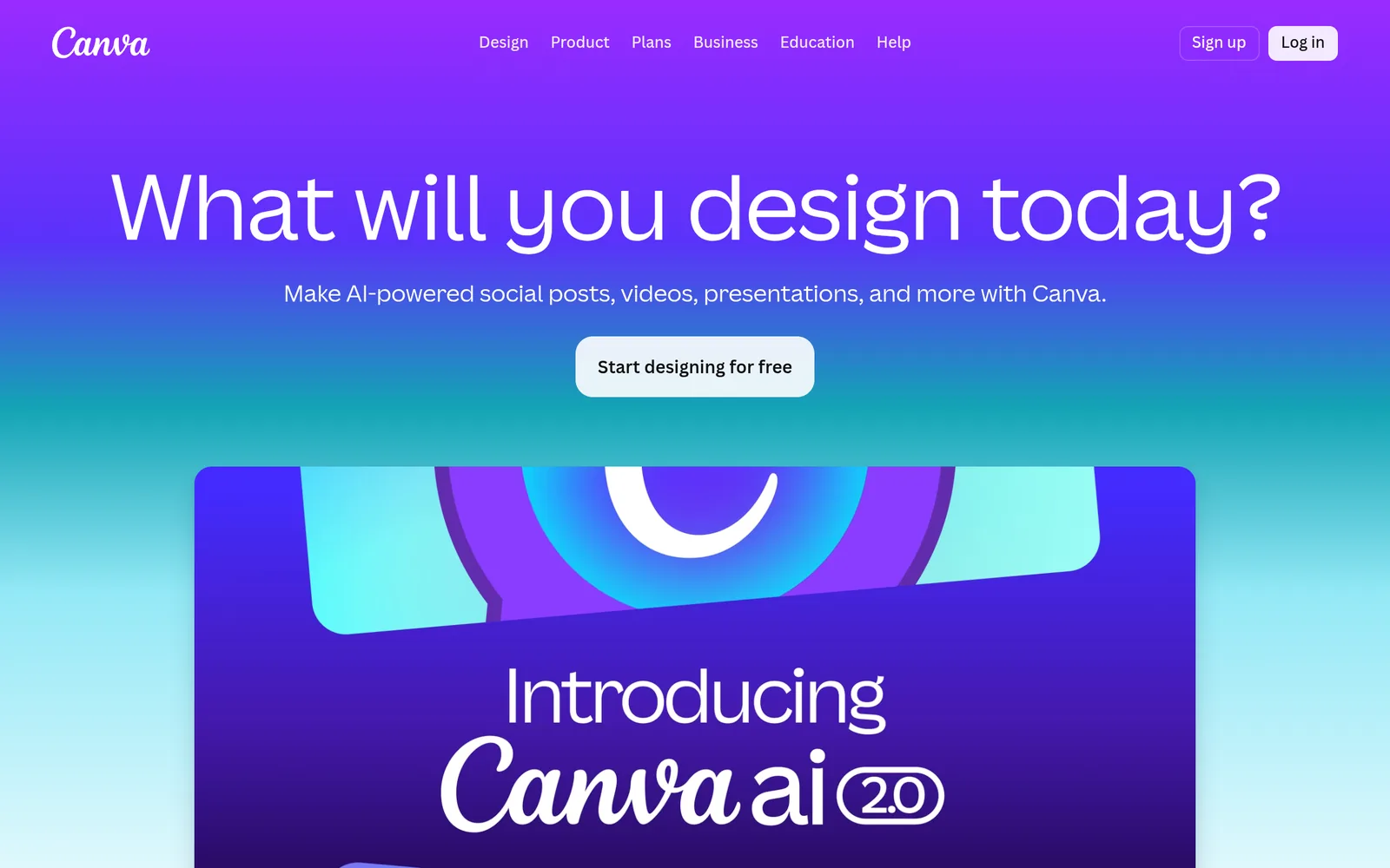 Canva Magic Studio homepage